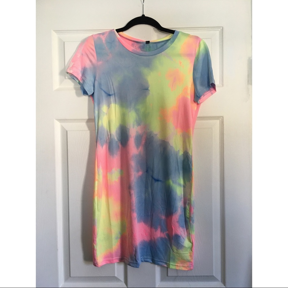 Tie Dye Bodycon Mini Dress